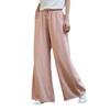 2025 Spring/Summer Nianbaixiu Women's Cotton Linen Wide-Leg Trousers - Zen-Inspired Light Retro Style