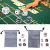 Elegante perlmuttartige Würfel für Spielebegeisterte Acryl-Spielwürfel Zubehör Klassisches Perlenwürfelset für Backgammon