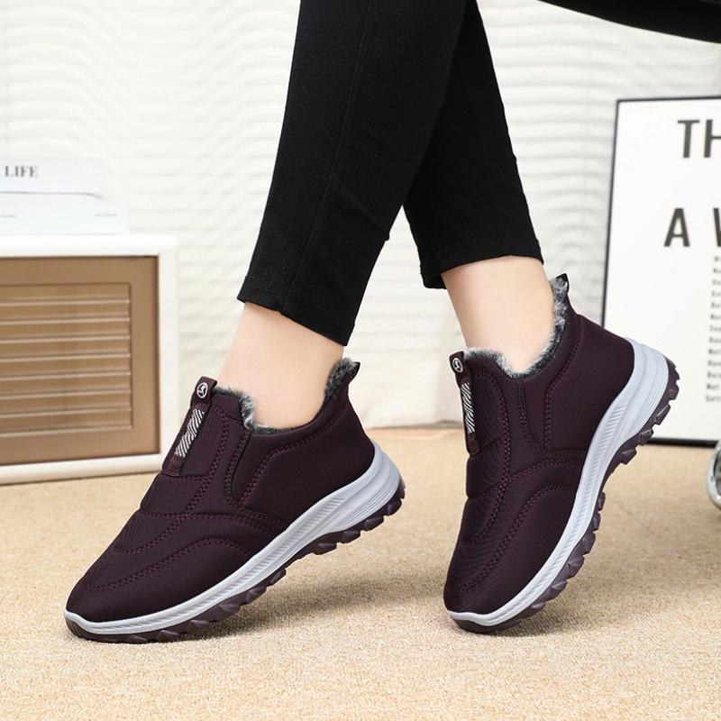 Women's Fleece Lined High Top Winter Shoes with Anti-Slip Sole