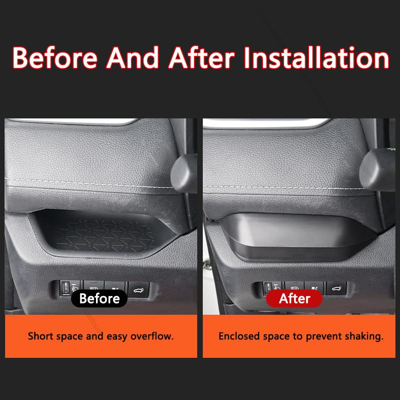Car Driver Hidden Storage Box Tray Console Storage Glove Box Privacy Holder For Toyota RAV4 -2025 Interior Accessory