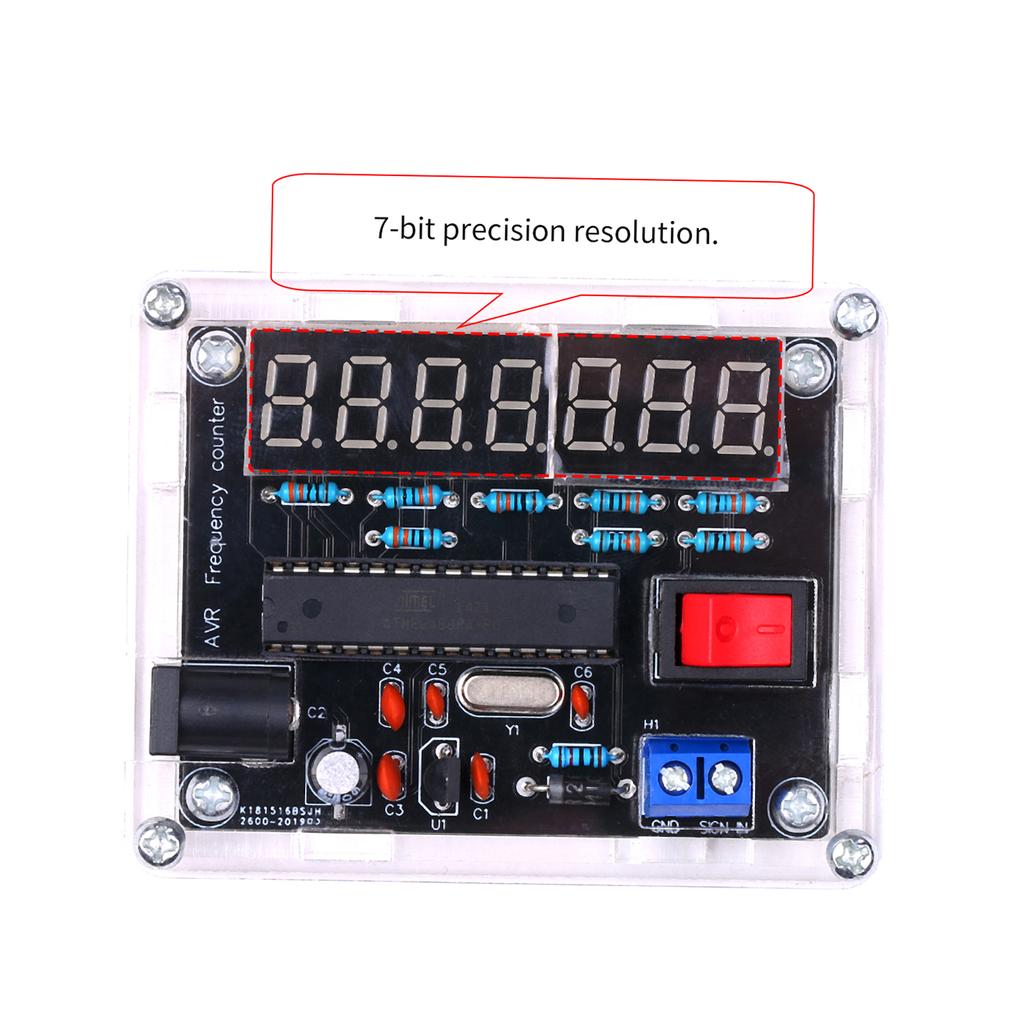 10MHz Frequency Meter   Kit Frequency Counter AVR Frequency with   Counter Cymometer Frequency Msurement 0.000 001Hz Resolution