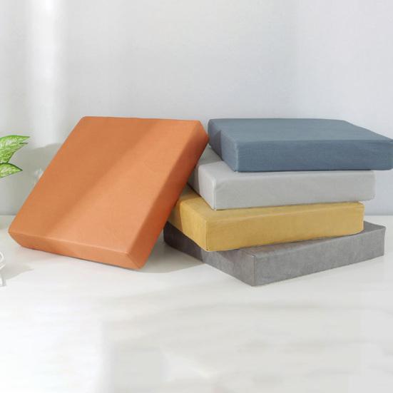 Waterproof Seat Cushion with Anti-Slip Rubber Back Zipper Design Height Comfort Support Multi Colors Mat for Chair Patio Living Room Kitchen Bedroom