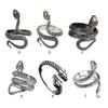 Adjustable Size Rings Fashion Vintage Plating Exaggerated Friendship Ring Accessories Alloy Jewelry Supply Ornaments