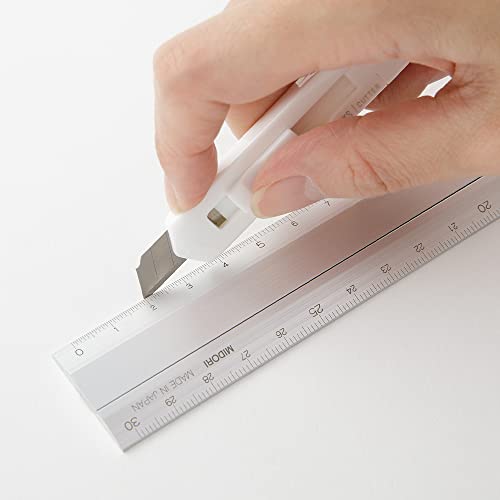 DESIGNPHIL MIDORI Linijka Aluminiowa Wielofunkcyjna 30cm Srebrna A 42285006