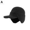 Outdoor Ear Protector Cap Thick Bicycle Knitted Cap Thickened Hat Men Tongue Scarf Windproof Baseball Knitted Cap Bomber Hats