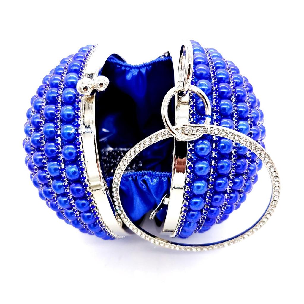 Pearl Spherical Evening Bag: Handcrafted, Versatile Makeup & Dinner Clutch