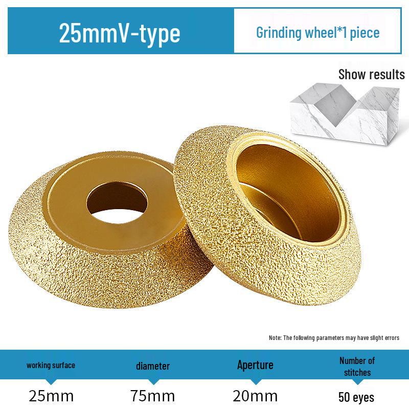 Stone Grinding Wheel for Marble & Granite: Chamfering, Grooving, Rounding, Arc Angle Grinder Head