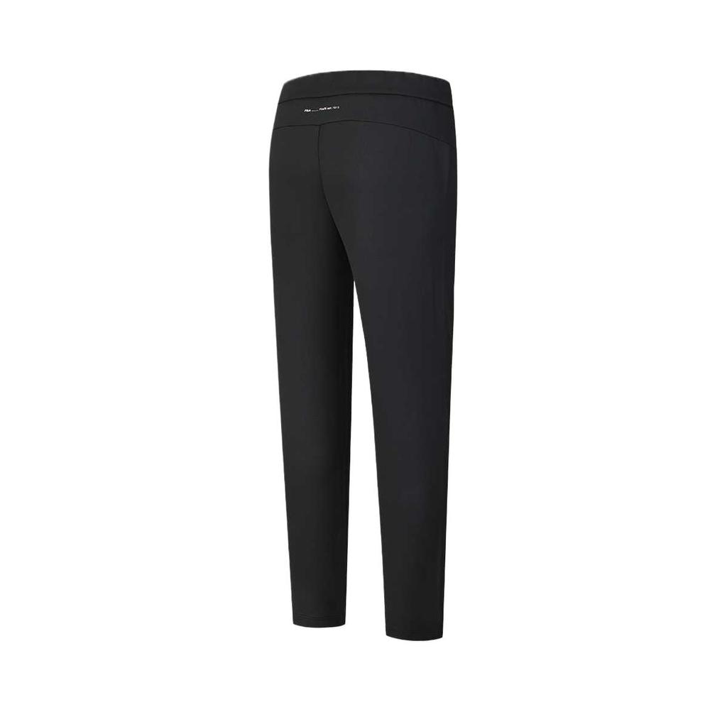 FILA Fitness Athletics Solid Color Simple Comfortable Elastic Knitted Sports Pants Women bottoms Deep-Black A11W511604F-BK