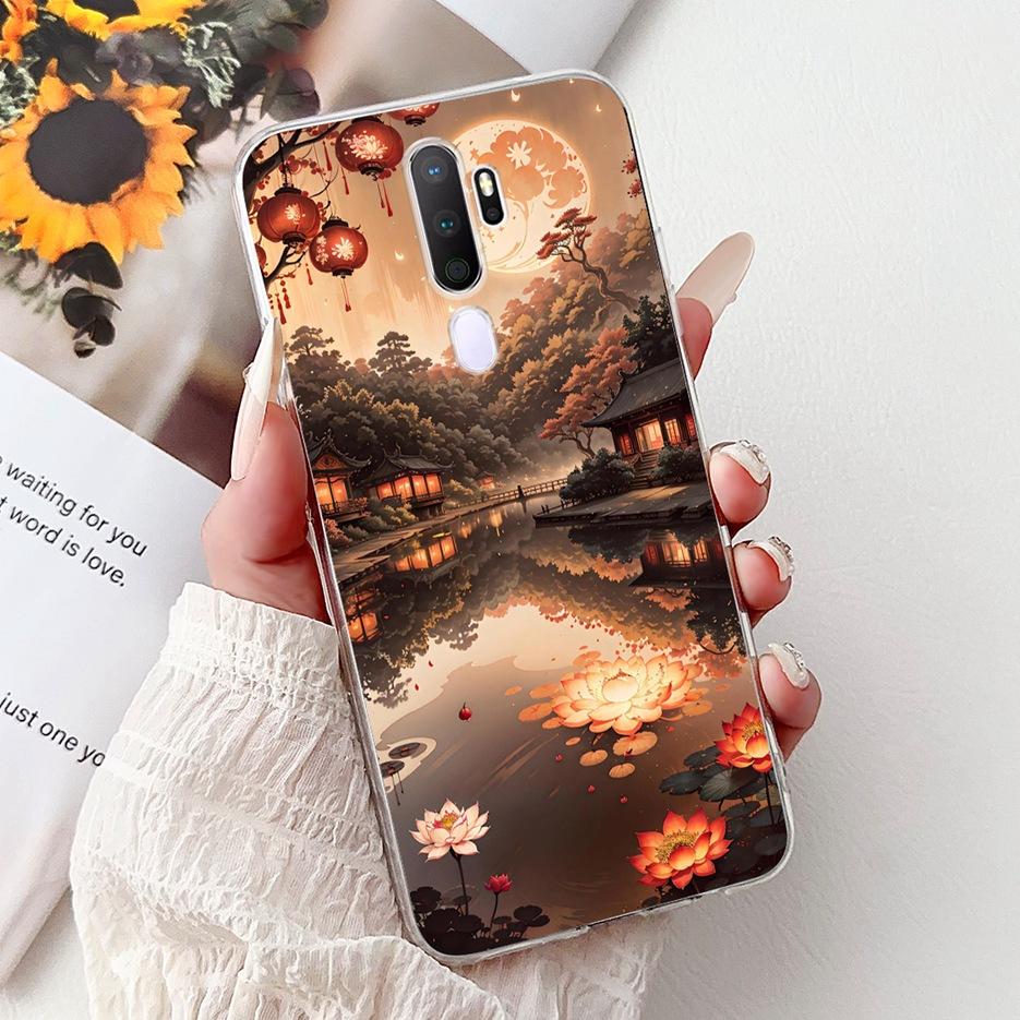 For Oppo A9 2020 Case Oppo A11x New Luxury Painted Cover Shockproof Phone Case For Oppo A5 2020 A92020 OppoA11x Soft Fundas Bags