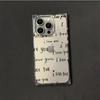 Transparent Square Back Tube Case Casing Protection For iPhone 13 11 16 ProMax 14 Pro Max 12 15 Plus Anti-Oxygen,LOVE YOU Pattern