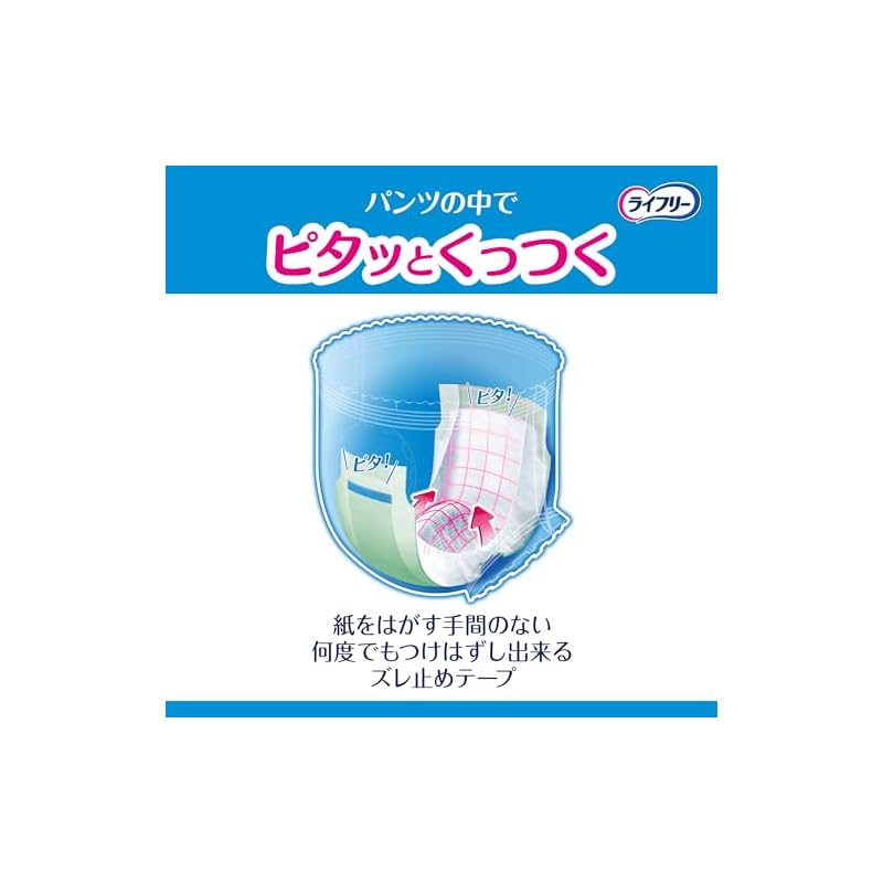 Lifree [Disposable Pants Urine Absorption Pads] Secure and Non-Slip Pads for Long-Lasting Use, 3-Time Absorption, 42 Pads, Adult Diapers