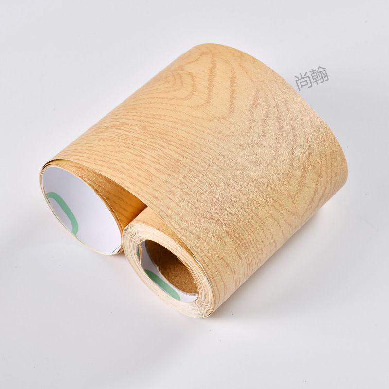 

Водонепроницаемый самоклеящийся плинтус и кромочная лента с текстурой дерева для отделки дверей, окон и мебели. 8cm x 10m