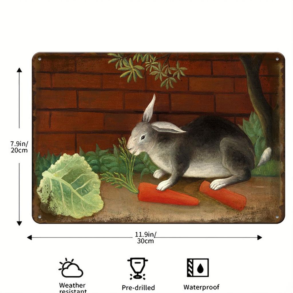 Retro Metal Sign Cute Pets Wall Decor Tin Plate Art for Living Room Bar Cafe
