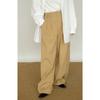 Women's Spring Drape Twill Tencel Cotton Wide-Leg Elastic Waist Pants - Versatile Workwear and Casual Slim Trousers