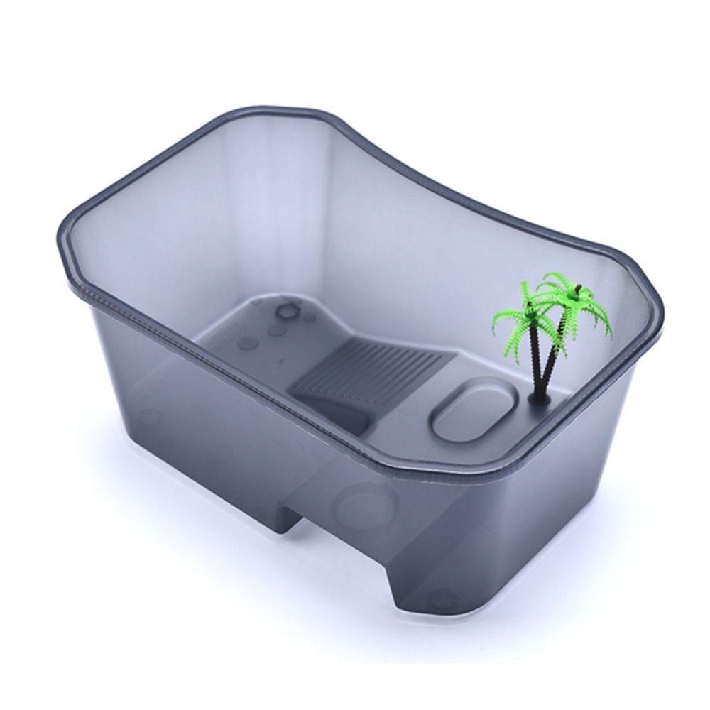 Basking Ramp Turtle Aquarium Open Type Reptile Tank Durable Turtle Vivarium Box  Reptile