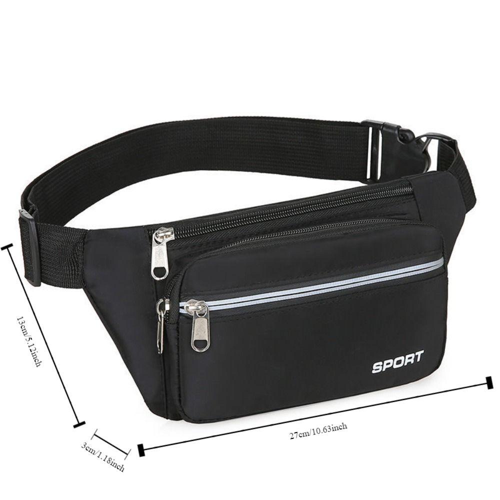 Anti Splash Sport Fanny Pack Large Capacity Mobile Waist Bag Walking Running Waist Bag  Women