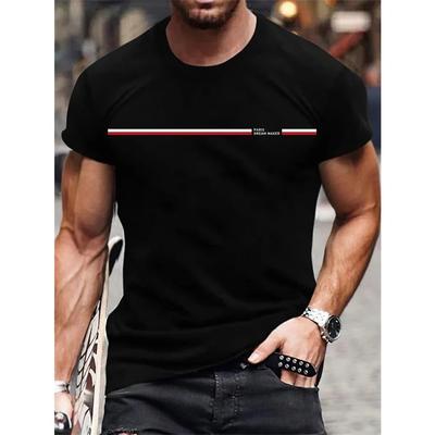 Camiseta Masculina 100% Algodão Manga Curta Top Camiseta Solta Streetwear High Street Estilo Unissex Casual Solto