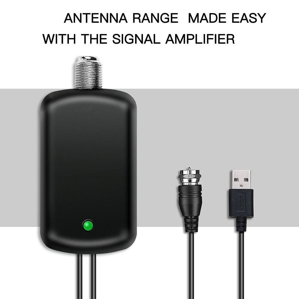 1 Pcs Digital TV Antenna Amplifier Signal Enhancer 4K UHD High-Definition Signal Receiver Stable Signal Boost Anti-Interference