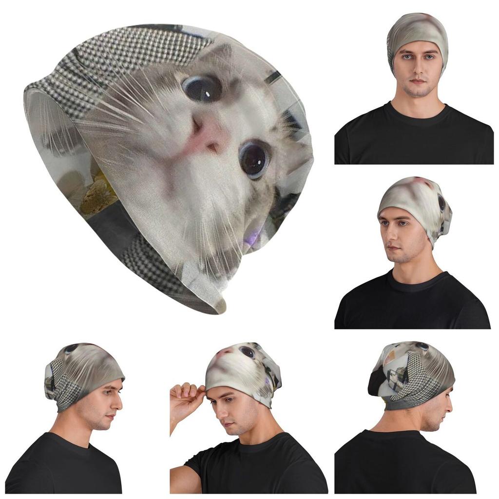 Cat Nose Mouth Cute Animal Men Women Adult Beanies Caps Knitted Bonnet Hat Warm Fashion Autumn Winter Outdoor Skullies Hats