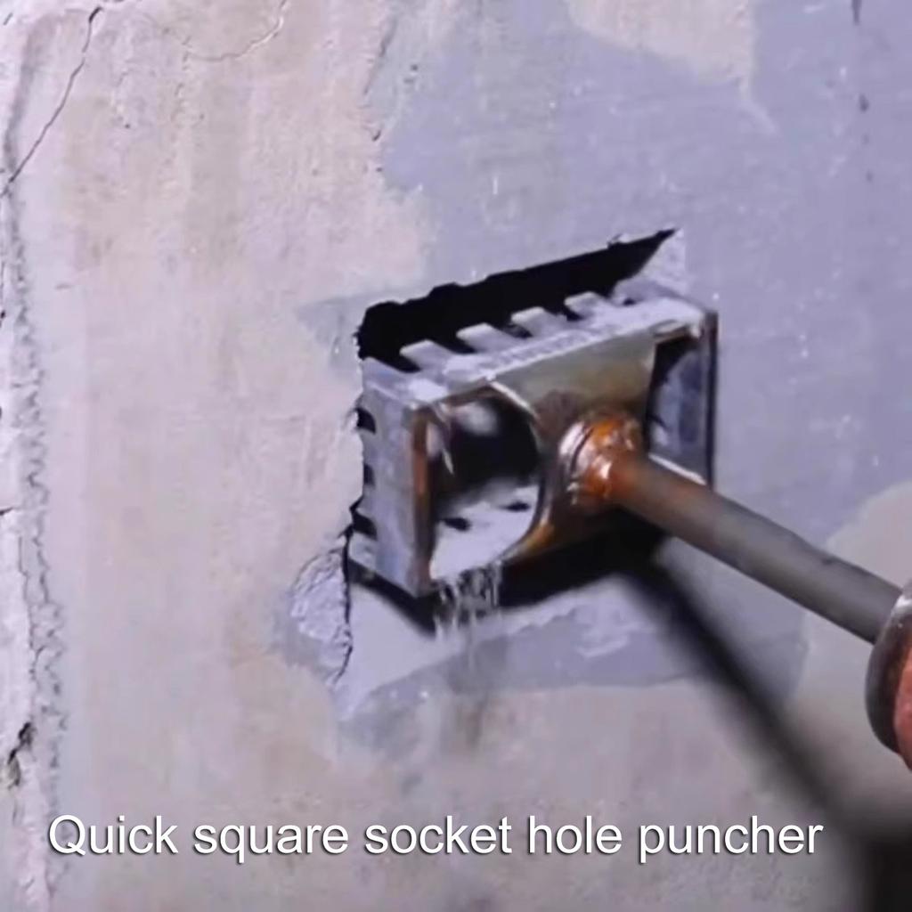 High Carbon Steel Square Shank Electric Hammer Groove Chisel Wall Chasing Tool for 86 Type Junction Box Installation