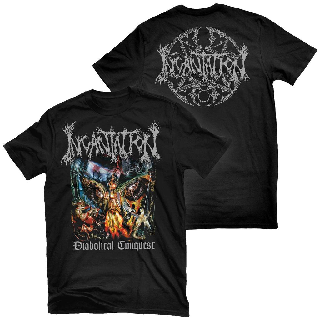 Incantation  Ritual  Rock Band Graphic Tee  Cotton Round Neck Casual Unisex Tshirt Summer Top