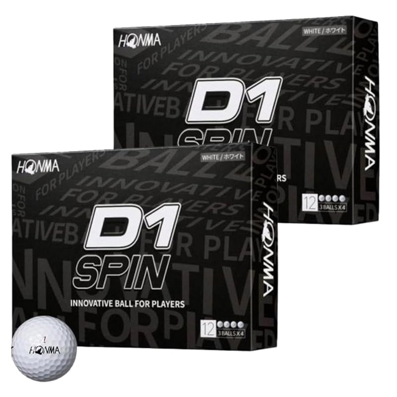 

unbranded product honma golf D1 SPIN spin white 2023 model 2 dozen 24 balls