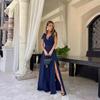 Women's Wear Women's Summer Solid Color Extended Evening Dress