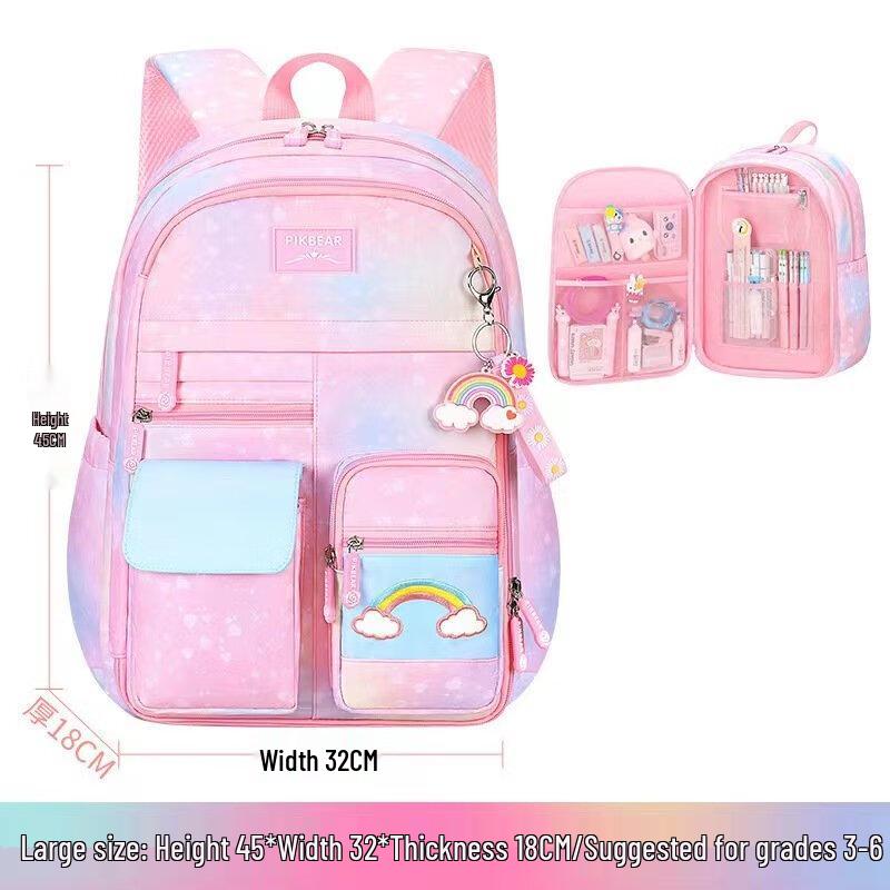 

Kids Rainbow Lightweight Decompression Backpack