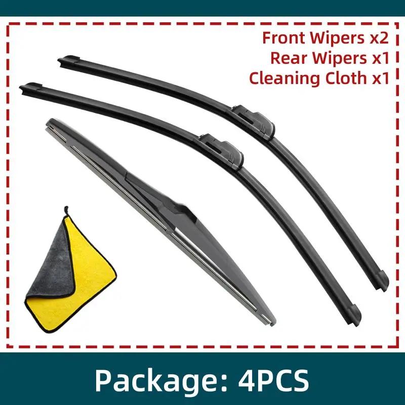 

Car Windshield Wiper Blades Fit For Mazda 3 Axela Hatchback Rear Wiper Blades Soft Rubber Auto Front Windscreen 4PCS