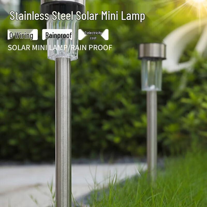 Solar Powered Stainless Steel Lawn & Garden Light