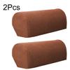 2Pcs/Set Couch Chair Protector Removable Armchair Covers Replaceable Solid Color Modern Polyester Fiber Armrest Arm Stretch Sofa