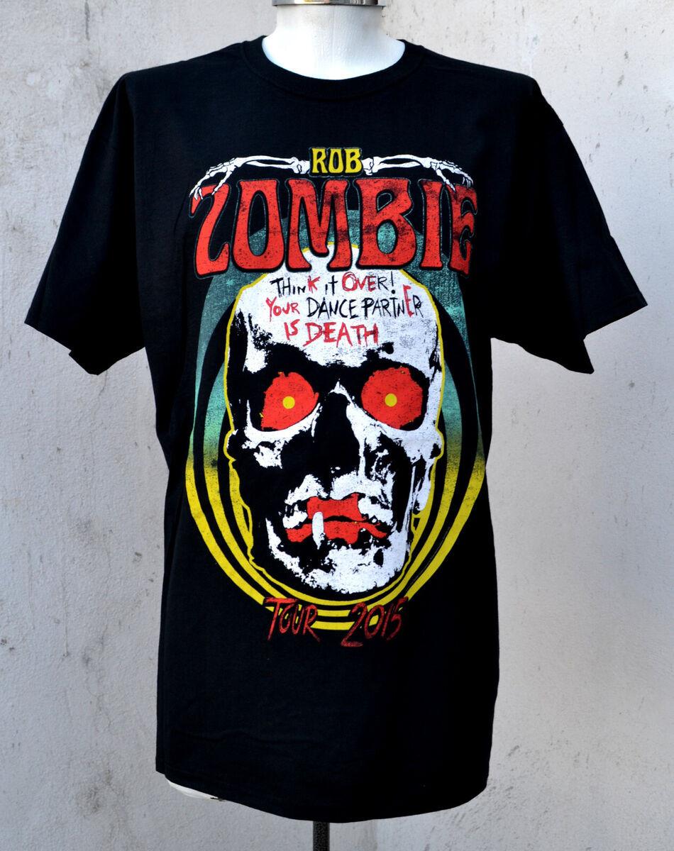 Rob Zombie Merch Death Skull 2015 Band Concert Music T-Shirt AHN00366 Unisex T-Shirt L