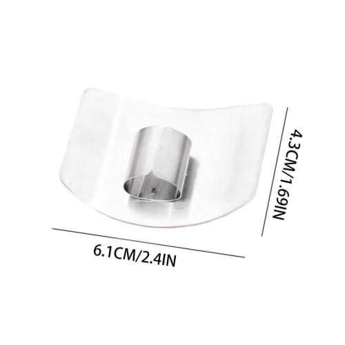 Stainless Steel Finger Guard - Finger Guard for Cutting Food, Finger Protection for Chopping, Slicing, Dicing, Finger Guard, Ring Type, Perfect for Ch