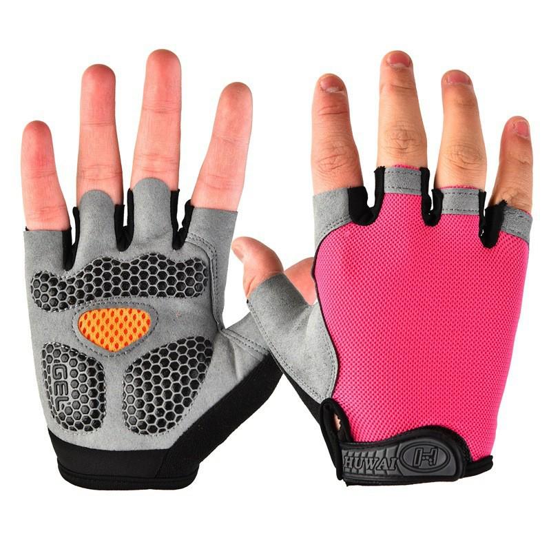 Unisex Breathable Half-Finger Fitness Gloves with Wrist Support and Anti-Slip Grip for Weightlifting and Exercise