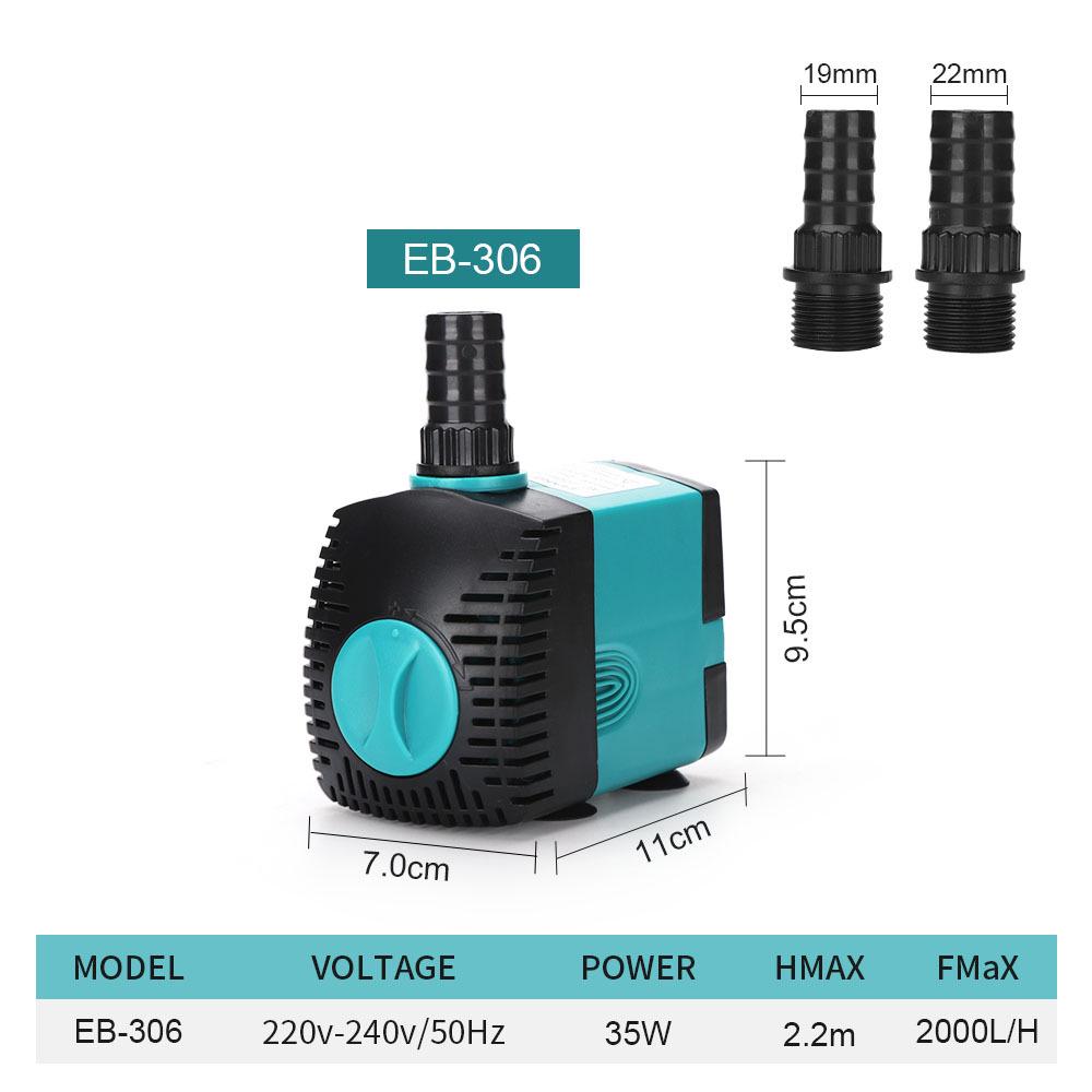 Compact Submersible Aquarium Pump for Fish Tanks and Ponds