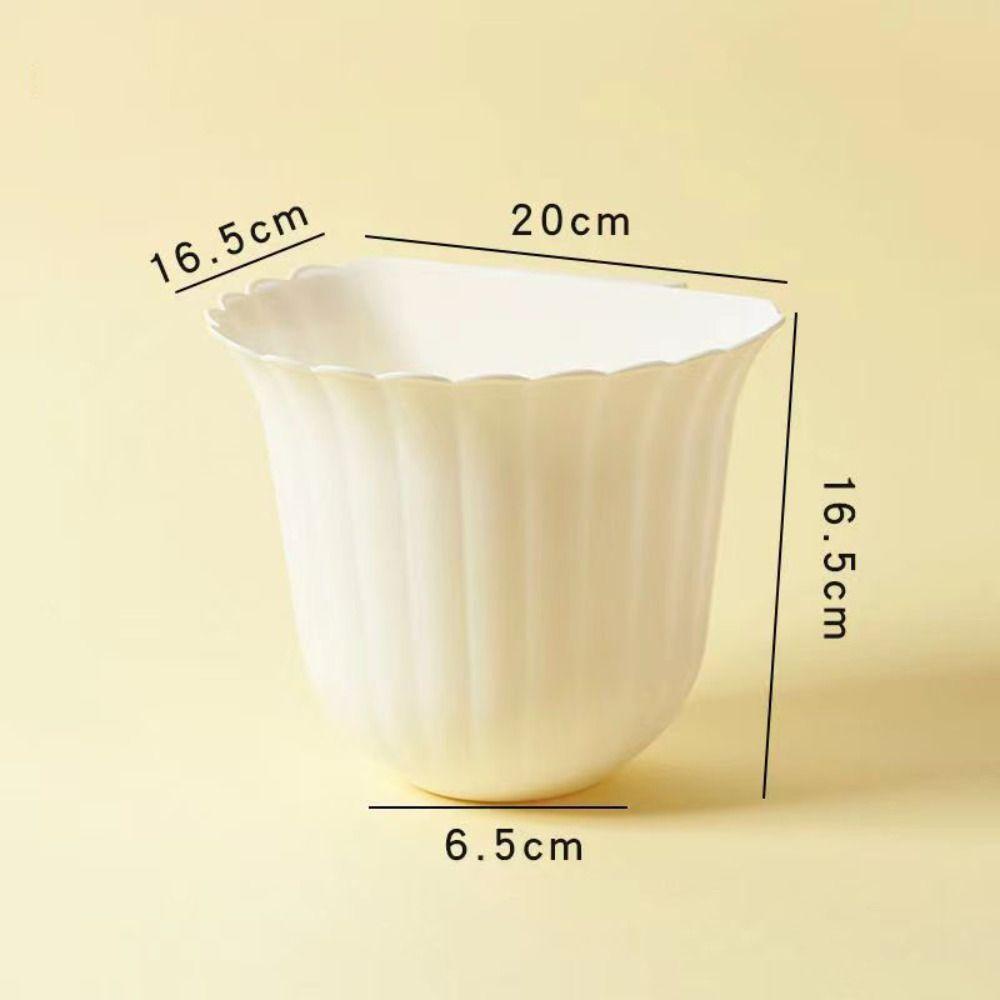 Anti-fall Kitchen Hanging Trash Can Plastic Clutter Storage Bucket Rubbish Container  Bathroom