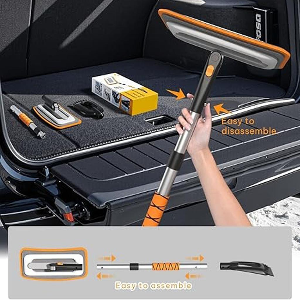 New Car Snow System Made Of Aluminum Alloy, Suitable For Both Home And Car Use, Effectively Stubborn Ice And Frost In Winter.