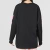 Nike Sportbekleidung Damen Bedrucktes Rundhals-T-Shirt Locker Langarm Schwarz Damen DX7925-010
