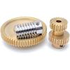 0.8M 304 Stainless Steel Worm Brass Gear Turbine Worm Gear Set 1:20/30/40/50/60 Teeth Industrial Accessories 1set (Color : Worm 5mm, Size : 20
