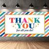 Thank You Banner Vibrant Colors Thank You Card Bold Fonts Recognition Banner for Employee Recognition Recognition Ceremony