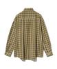 STANDARDERROR 87-Stan089 Classic Vintage Oversized Pocket Long Sleeve Check Shirt Olive