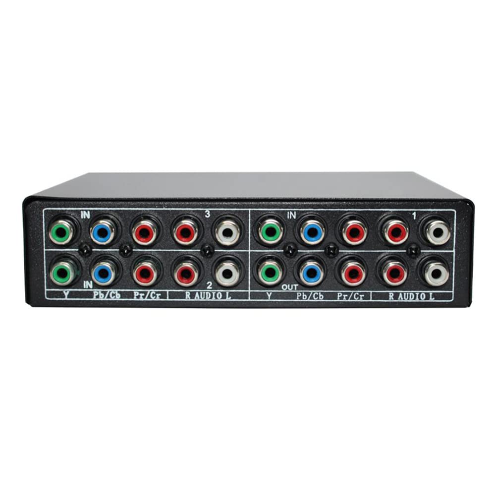 

Dovhmoh RGB Component Switch 5 YPBPR Component AV for PS2 DVD Player TV Selector, 3-Way Cables, Switch, Switcher,