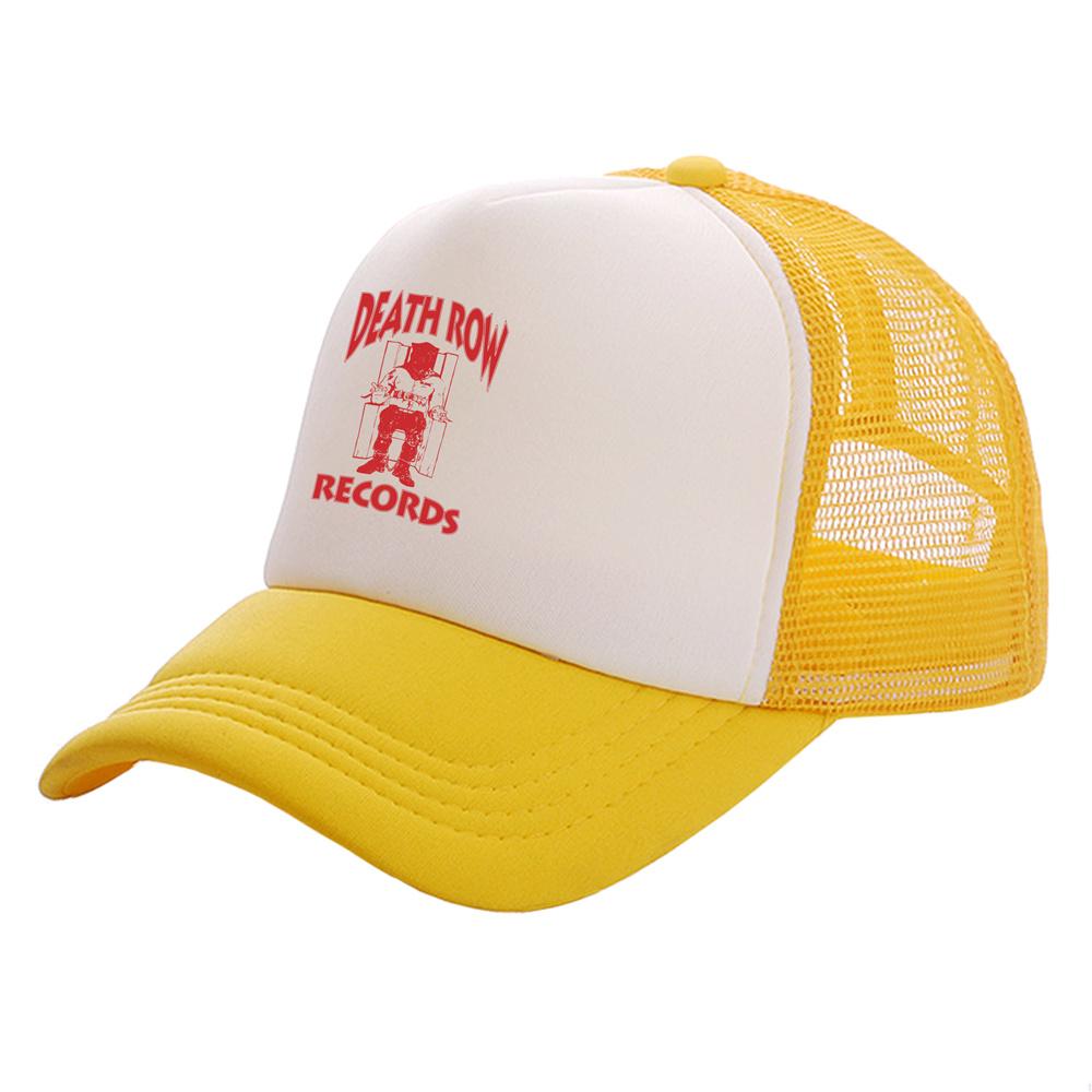 Death Row Records Trucker Caps Unisex Cool  Baseball Caps Summer Mesh Net Snapback Hats MZ
