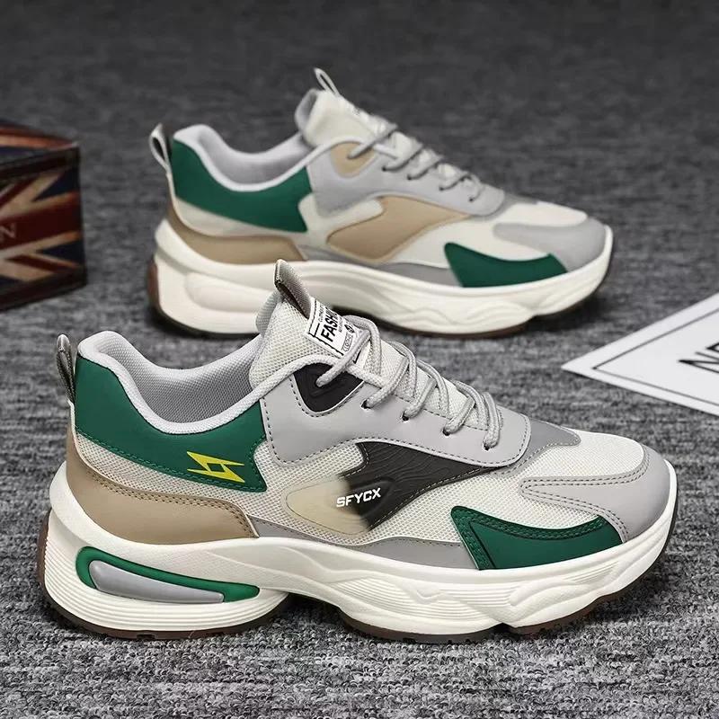 Fashion Summer Fashion Mesh Men's Sneakers Breathable Casual Tennis Shoes Outdoor Male Comfortable Platform Shoes Zapatillas Informales