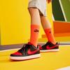 Nike Court Borough Low 2 Nero Rosso Universitario GS BQ5448-007