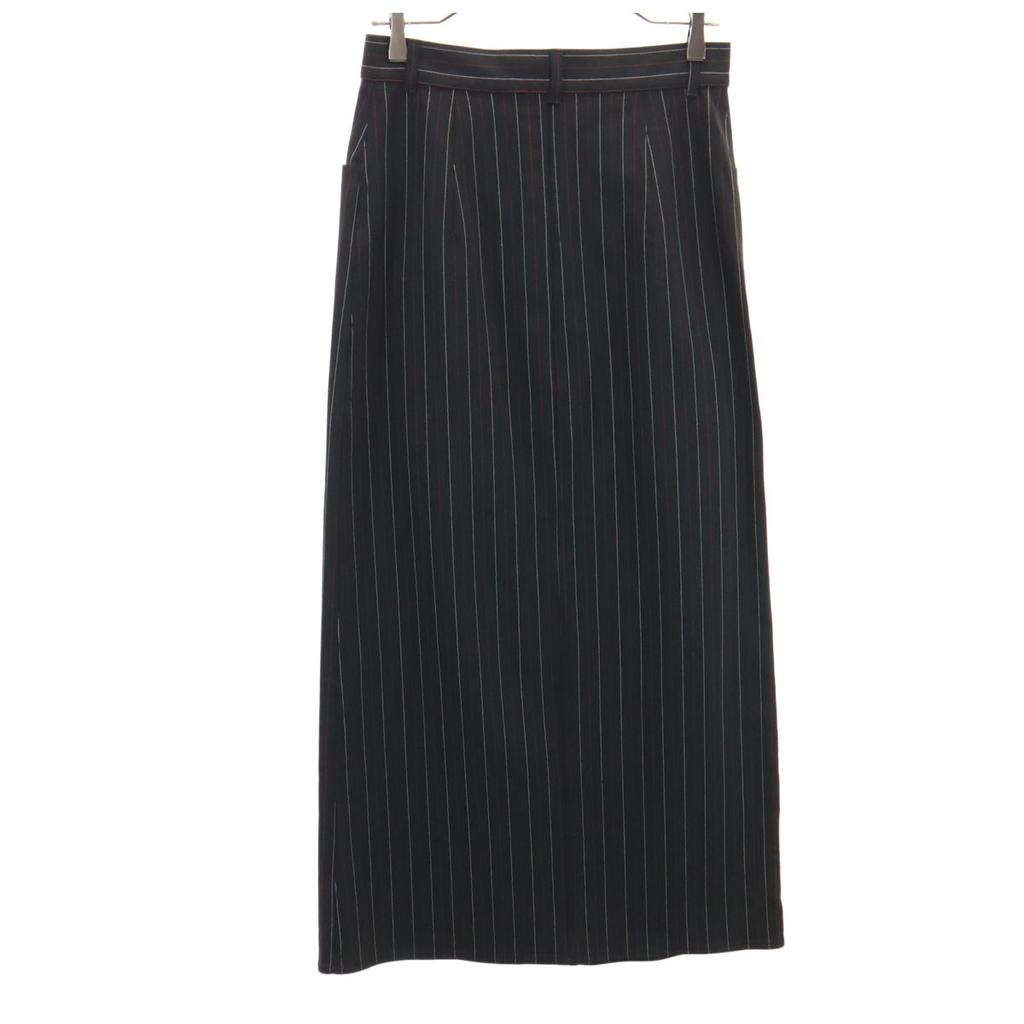 FENDI made in Italy Mimole length Pencil skirt 38 Front slit stretch Women Used