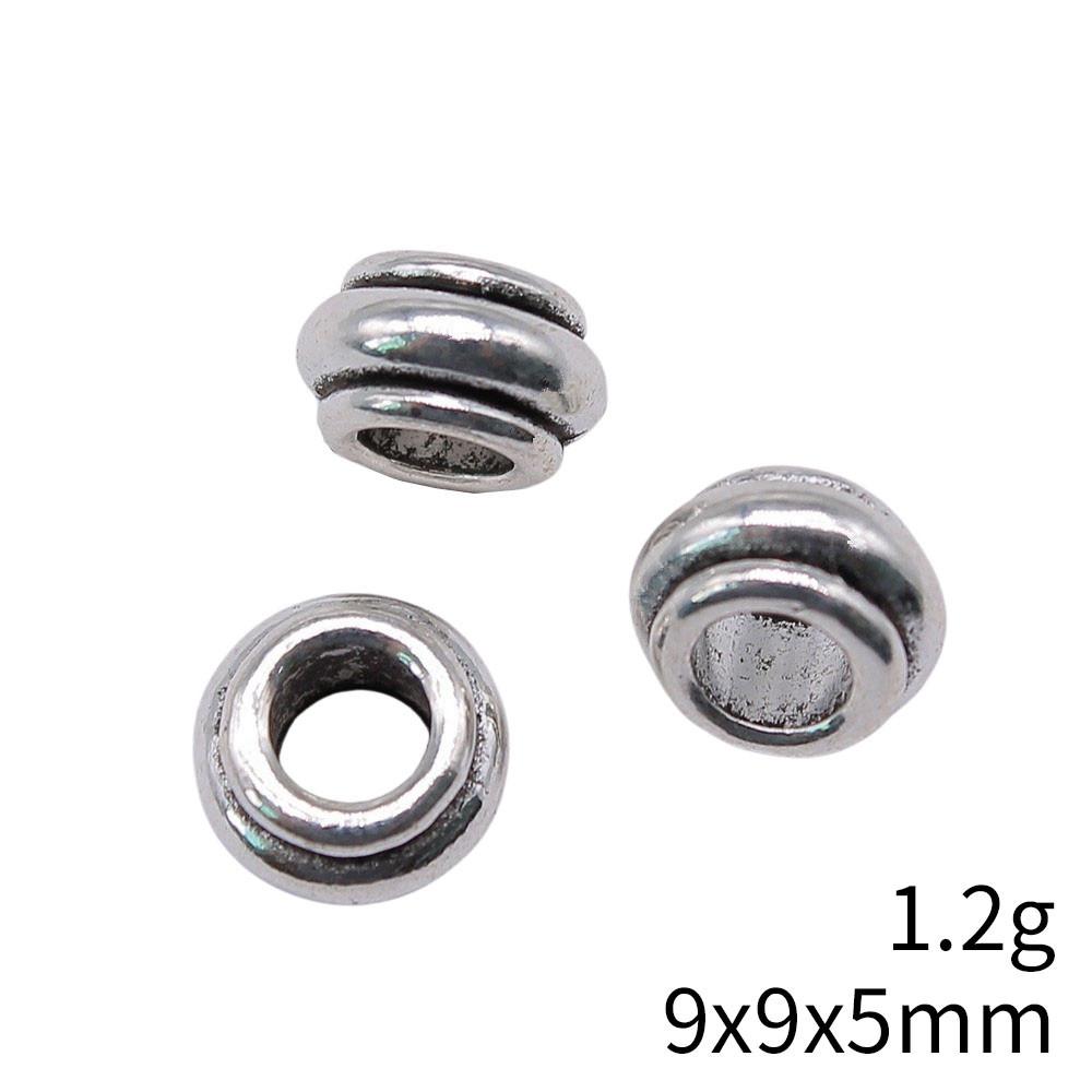 Bead Pendant Jewelry Findings Big Hole Beads Loose Spacer Accessories Parts Beads For Making Bracelets Women's Accessories