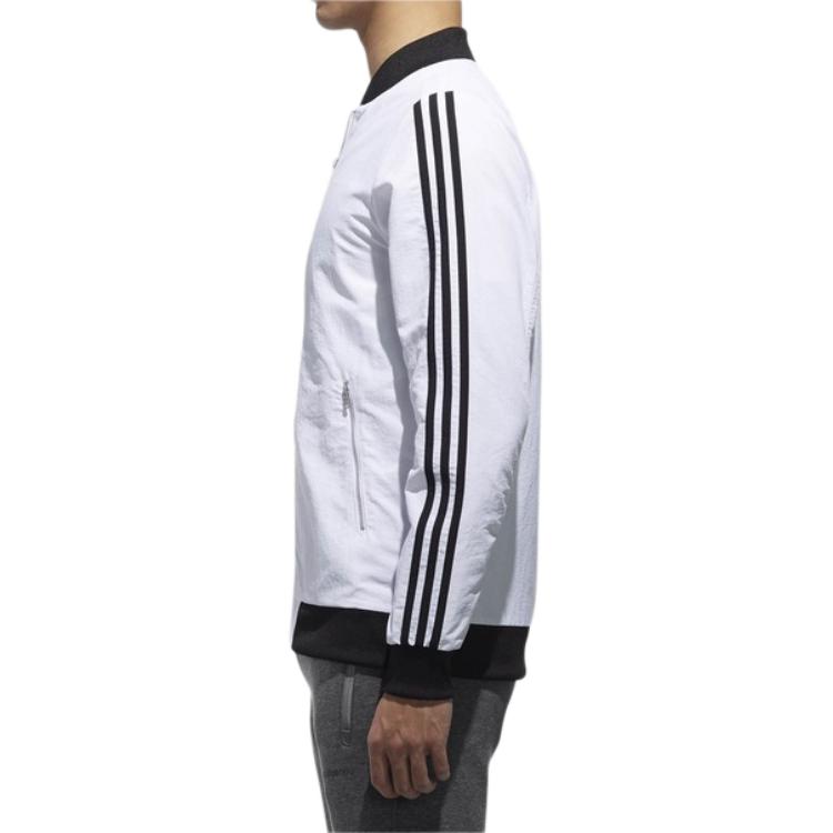 adidas Neo Woven Bomber Windbreaker Jacket Men Jacket White CZ1720