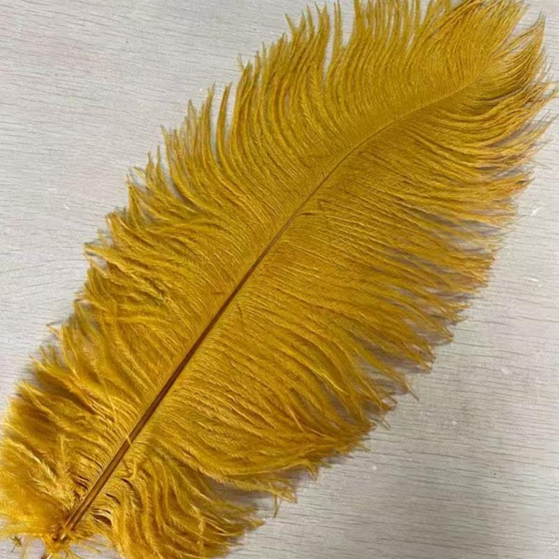 25-30cm Natural Ostrich Feathers Soft Decorative Plume for DIY Wedding Bouquet Ornament