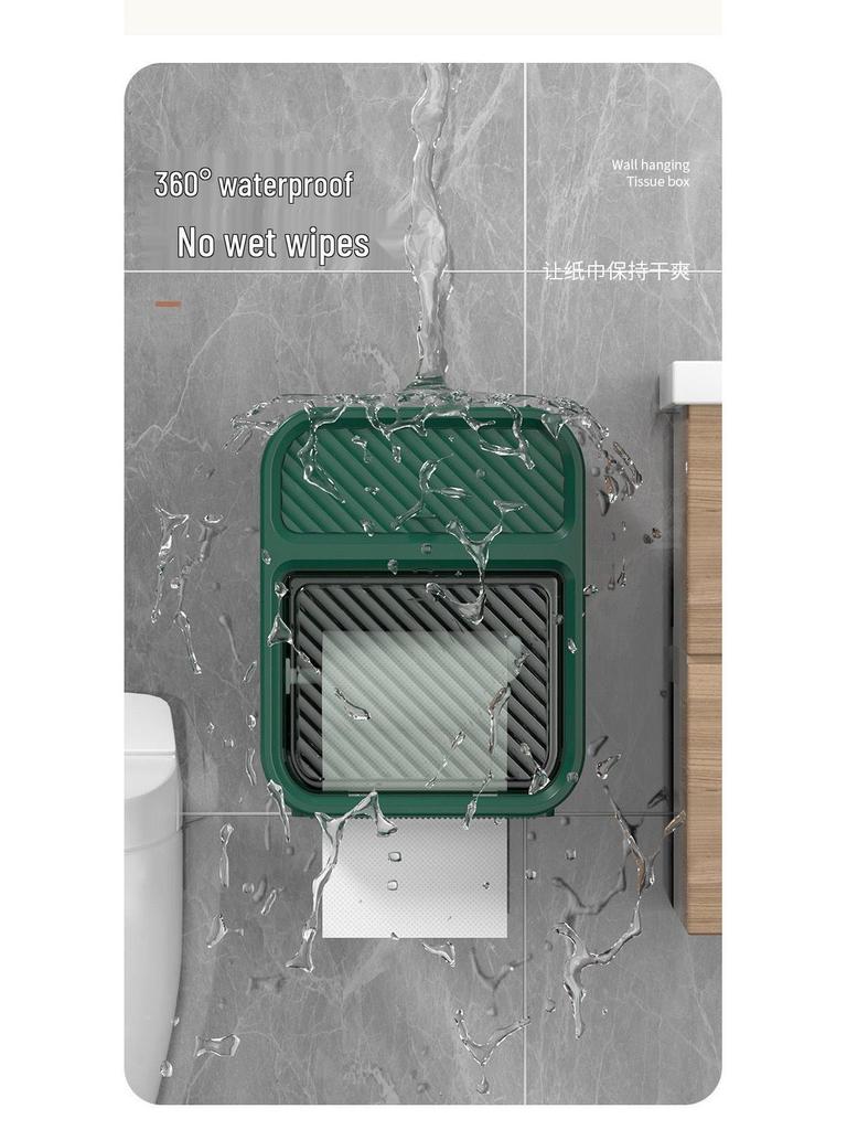 Luxuriöse Wandmontierte Doppelschichtige Badezimmer-Taschentuchbox